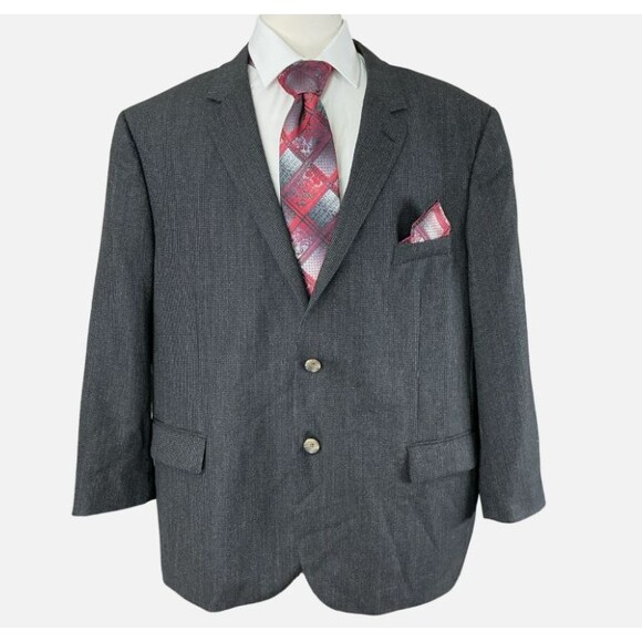 Indochino Blazer 52R Black Speckled Wool Silk Sport Coat Old Money LuxeJacket